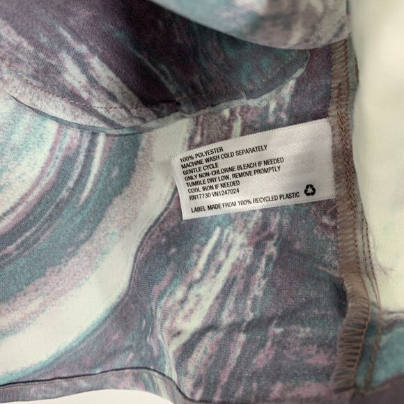 A New Day Dress Blue Purple Marble Swirl Halter Neck Sleeveless NWT - Picture 5 of 10